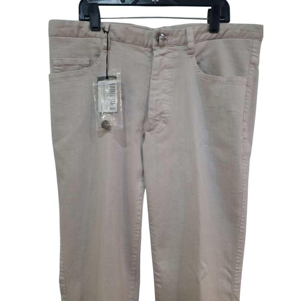 Cesare Attolini Beige Jeans Size 38 New With Tags.